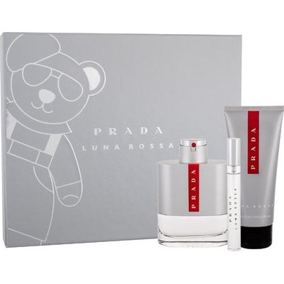 Prada Luna Rossa EDT 100 ml + sprchový gel 100 ml + EDT 10 ml dárková sada