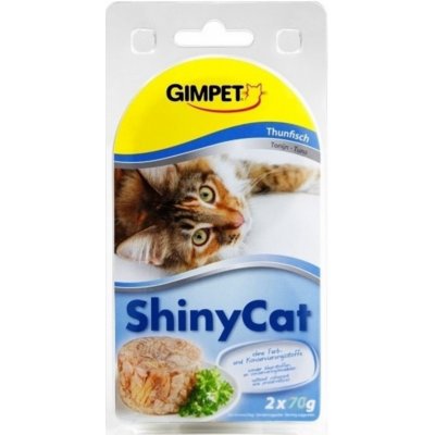 GimCat ShinyCat tuňák 2 x 70 g – Zboží Mobilmania