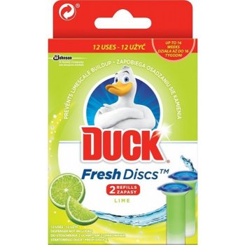 Duck Fresh Discs čistič WC Limetka náhradní náplň 2 x 36 ml