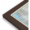 Nástěnné mapy National Geographic USA - nástěnná mapa Classic 110 x 77 cm Varianta: mapa v dřevěném rámu, Provedení: Pegi skořice