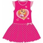 Setino dívčí bavlněné letní šaty Tlapková patrola Paw patrol Skye - tm. růžové – Sleviste.cz