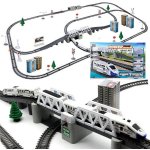 mamido Dlouhá moderní elektrická vláčkodráha 914 cm RC0464 – Zboží Dáma