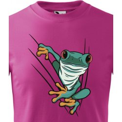 dětské tričko Žába, Purpurová