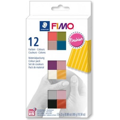 FIMO soft sada 12 barev 25 g FASHION – Sleviste.cz