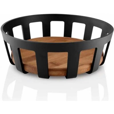Košík na pečivo NORDIC KITCHEN 22 x 7 cm, černá, plast / bambus, Eva Solo – Zboží Mobilmania