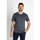 CityZen bavlněné pánské triko proti pocení kulatý výstřih šedé