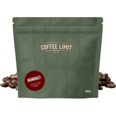 COFFEE LIMIT RAINFOREST zrnková 250 g – Hledejceny.cz