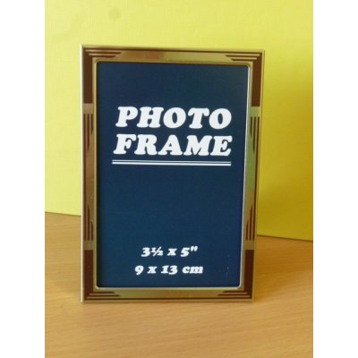 Rámeček MATY 02, alu 9 x 13 cm, zlatý s potiskem – Zboží Živě