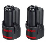 Bosch 2x GBA 12V 3,0Ah Li-ion 1.600.A00.X7D – Zbozi.Blesk.cz