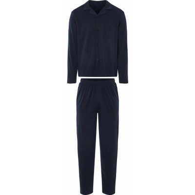 Livergy pánské pyžamo dlouhé propínací tm.modré – Zboží Dáma