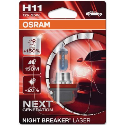 Osram Night Breaker Laser 64211NL-01B H11 PGJ19-2 12V 55W