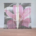 Sablio Záclony Růžová orchidea: 2ks 150x250cm – Zboží Mobilmania
