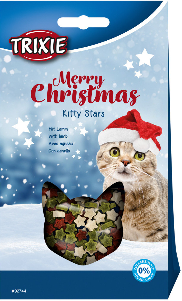 Trixie Vánoční hvězdičky s jehněčím pamlsek pro kočky 140 g