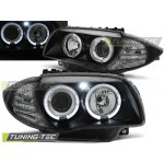 Tuning-Tec Přední čirá světla BMW 1 E81 + E87 (2004 - 2012) - černé - Angel Eyes – Hledejceny.cz