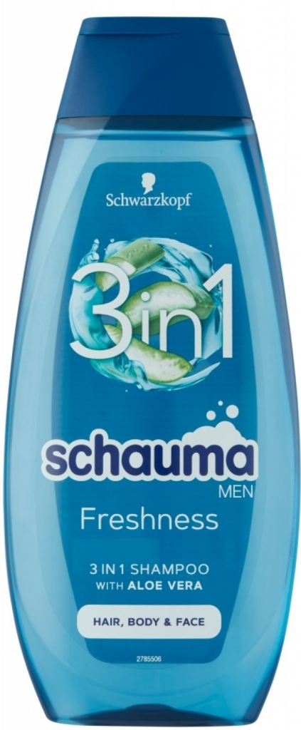 Schauma Men šampon Mořské minerály a Aloe Vera 3 v 1 400 ml