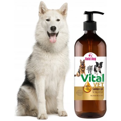 Gold Dog lososový olej pro psy a kočky 1000 ml – Hledejceny.cz