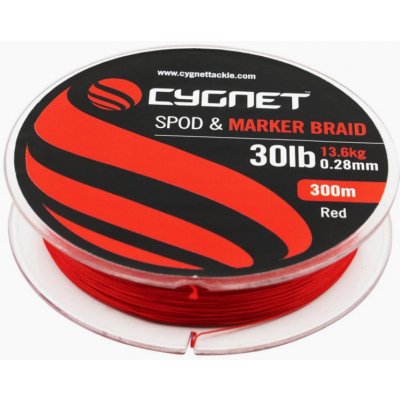 Cygnet Šňůra Spod & Marker Braid 300m 0,28mm 30lb Red