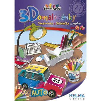 Stil 3D omalovánka A4 SET Auto 4001316 – Zboží Mobilmania