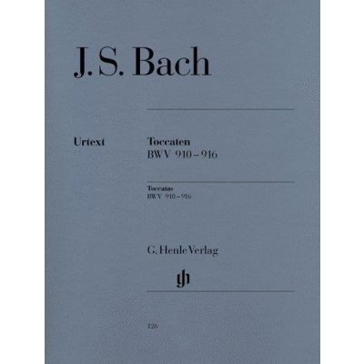 J. S. Bach: Toccatas BWV 910-916 with Performance Notes in English noty na klavír