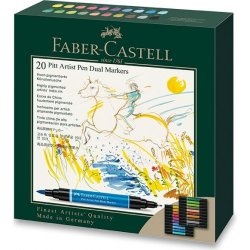 Faber-Castell Pitt Artist Pen Dual Marker sada 20 ks 162020