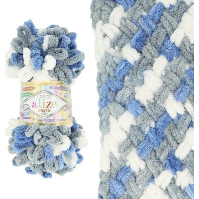 Alize Puffy Color 6075 modrá šedá – Sleviste.cz