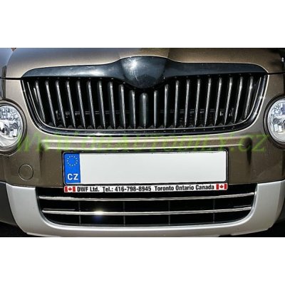 Škoda Yeti-Nerezové výplně přední masky chromové YET-FGINS – Sleviste.cz