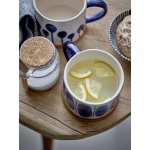 Bloomingville Keramický hrnek Linora Blue A modrá barva keramika 400 ml – Zboží Mobilmania