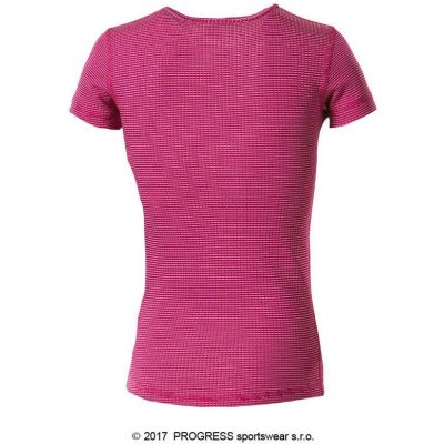 Progress MS NKRD dětské funkční tričko s krátkým rukávem, tm. růžová – Zboží Mobilmania