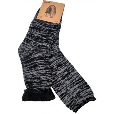 Alpaca dámské vlněné ponožky černá