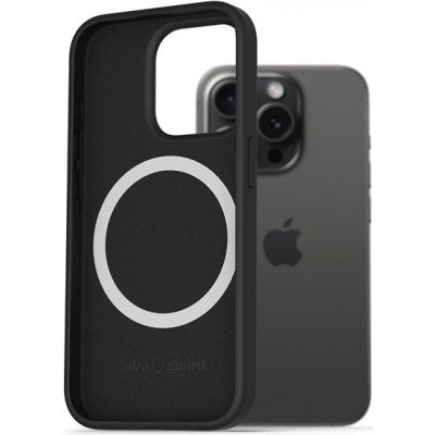AlzaGuard Silicone Case Compatible with Magsafe iPhone 15 Pro černé – Zboží Mobilmania