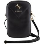 Guess PU 4G Metal Logo Phone Bag Zipper, černé – Zboží Živě