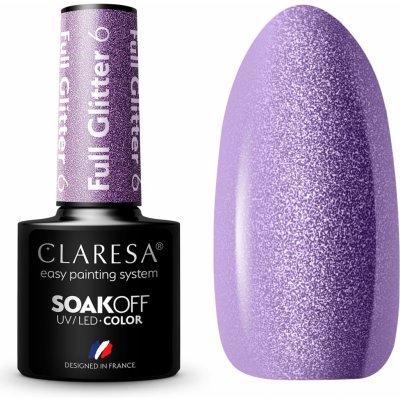 Claresa Full Glitter hybridní lak na nehty 6 5 g – Hledejceny.cz