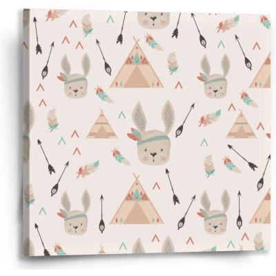Sablio Obraz Zajíček indián - 50x50 cm – Hledejceny.cz