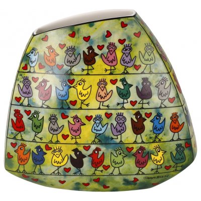 Goebel Váza Rizzi „Birds on a Love Wire“ – Pop Art 14 cm – Hledejceny.cz