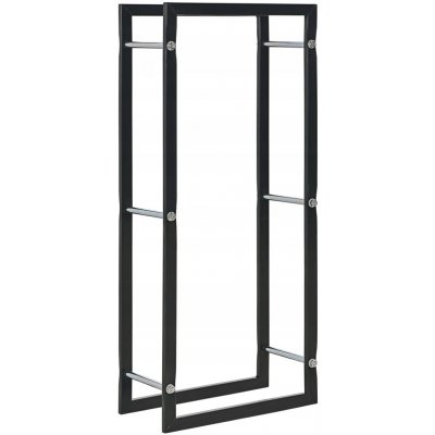 zahrada-XL Stojan na palivové dříví černý 44 x 20 x 100 cm ocel – HobbyKompas.cz