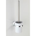 Wenko WC štětka bez vrtání TurboLoc QUADRO kovově lesklá 36 x 10 x 12 cm – Zboží Dáma