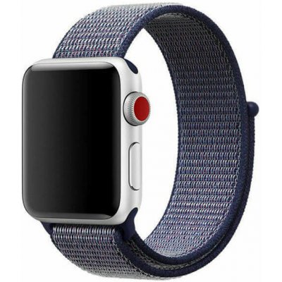 SES Nylonový pásek pro chytré hodinky Apple Watch 45 mm 7.série - tmavě modrý 9940 – Zbozi.Blesk.cz