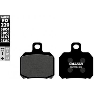 Brzdové desky zadní KTM 1290, varianty produktu GALFER- Polometalické – Zboží Mobilmania