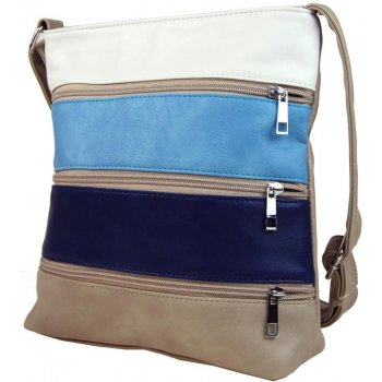 Sun-bags crossbody s pruhy H0438 šedá