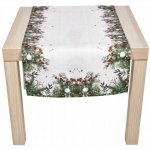 Forbyt Vánoční ubrus Cesmína CYH6024GC 40x140 cm – Zboží Dáma