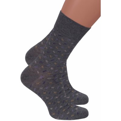 Steven pánské klasické ponožky 056/116 melír – Zboží Mobilmania