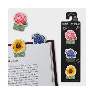 Záložka do knihy Mini magnetická - Květiny – Hledejceny.cz