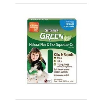 Sergeant's Green Spot-on pro psy do 12 kg 3 x 2,5 ml