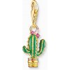 Přívěsky Thomas Sabo přívěsek charm Green cactus gold 1928 471 7