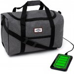 Divio Eyre s USB šedá-černá 40 x 20 x 25 cm – Zboží Dáma
