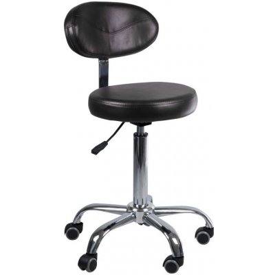 Beauty System kosmetická stolička s opěradlem BD-9934 černá – Zboží Mobilmania