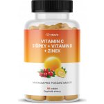 MOVit Vitamin C 1200 mg se šípky + Vitamin D + Zinek PREMIUM 90 tablet – Hledejceny.cz