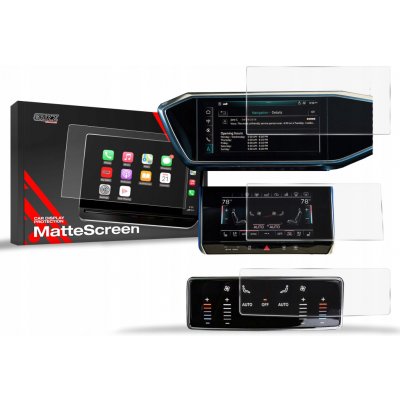 GRIZZ Protector, Ochranná fólie na display 3v1 Matte, Audi A6, C8, 2018- , Virtual Cockpit, Display 12,3" – Sleviste.cz