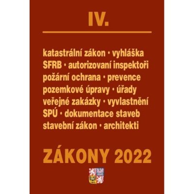Zákony IV/2022 – stavebnictví, půda