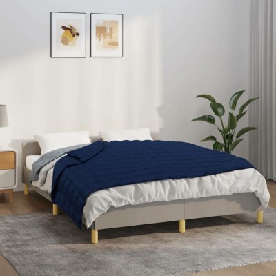 vidaXL Zátěžová deka modrá 122x183 9 kg textil 11461.3154794 – Sleviste.cz
